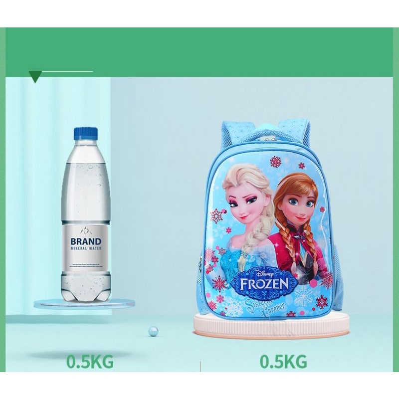 Balo công chúa Elsa Anna ba lô cho bé gái Frozen 2 cặp đi học siêu nhẹ size tiểu học