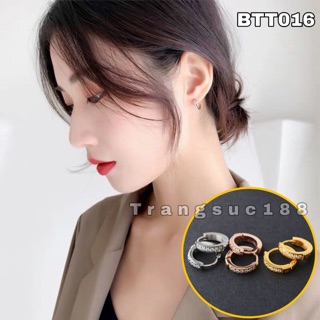 Bông tai Titan Nữ Khoen đá BTT16