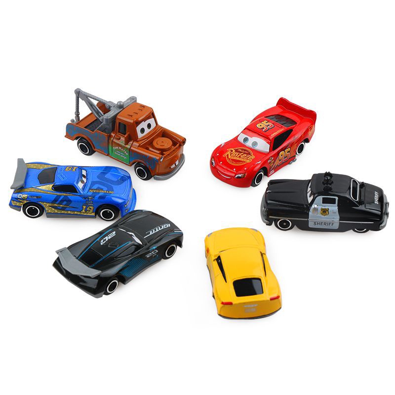 Mô hình xe hơi đồ chơi Disney Pixar Cars 2 McQueen hoạt hình kim loại làm quà tặng sinh nhật dành cho bé trai