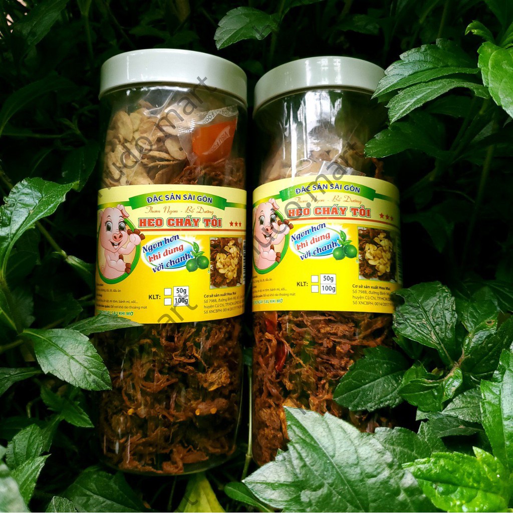 1KG KHÔ HEO CHÁY TỎI HUDO MART