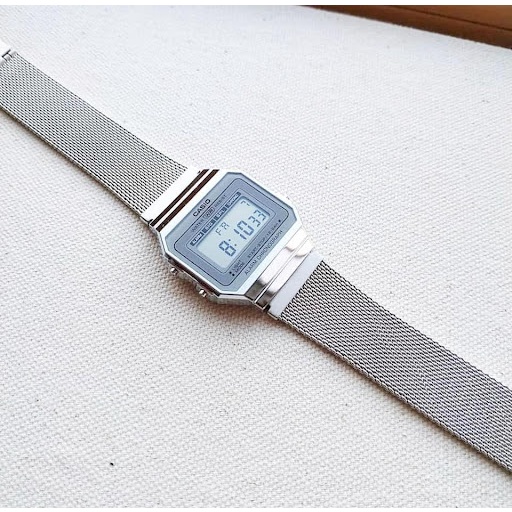 Đồng hồ unisex dây kim loại Casio Anh Khuê A700WM-7ADF