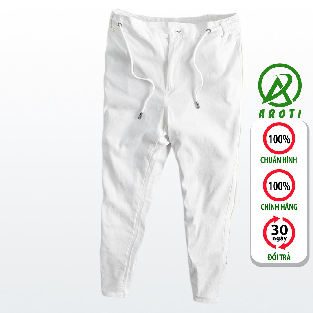 ﹉❁☞Quần Kaki Nam Co Giãn AROTI Ống Suông Dài Rộng Vải Đẹp Cao Cấp Mềm Mịn Dáng Âu Đứng,Công Sở,Lưng Thun QK040-T