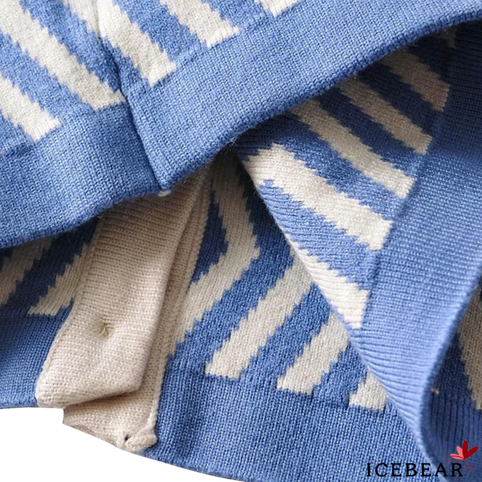 Áo Dệt Kim Nữ Không Tay Cổ Chữ V Viền Cổ Lượn Sóng | BigBuy360 - bigbuy360.vn