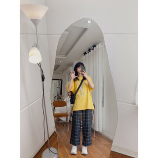 QUẦN KẺ LƯNG CHUN TRẮNG ĐEN (ảnh thật/sẵn)