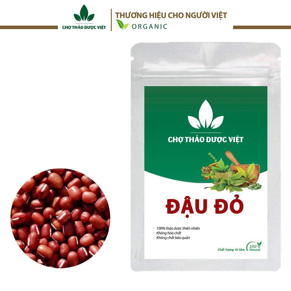 Đậu đỏ hạt nhỏ 500g ( Hạt đậu hữu cơ làm bột đậu đỏ, ngũ cốc dinh dưỡng) - Chợ Thảo Dược Việt