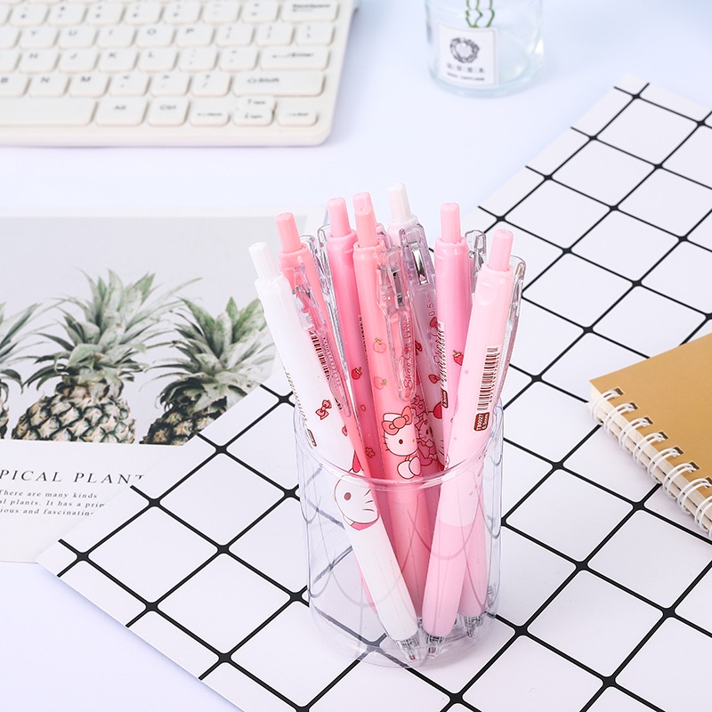 1 Bút Bi Ngòi 0.5mm Mực Đen Hình Cô Gái Xinh Xắn