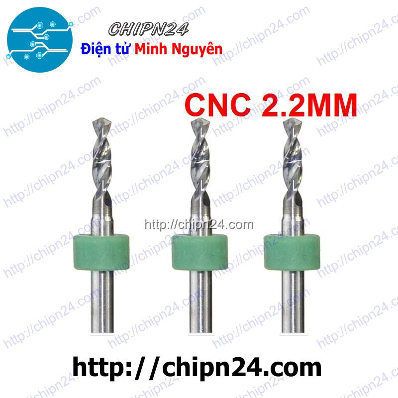 [1 CÂY] Mũi khoan mạch in CNC 2.2mm (Mạch điện tử, PCB)