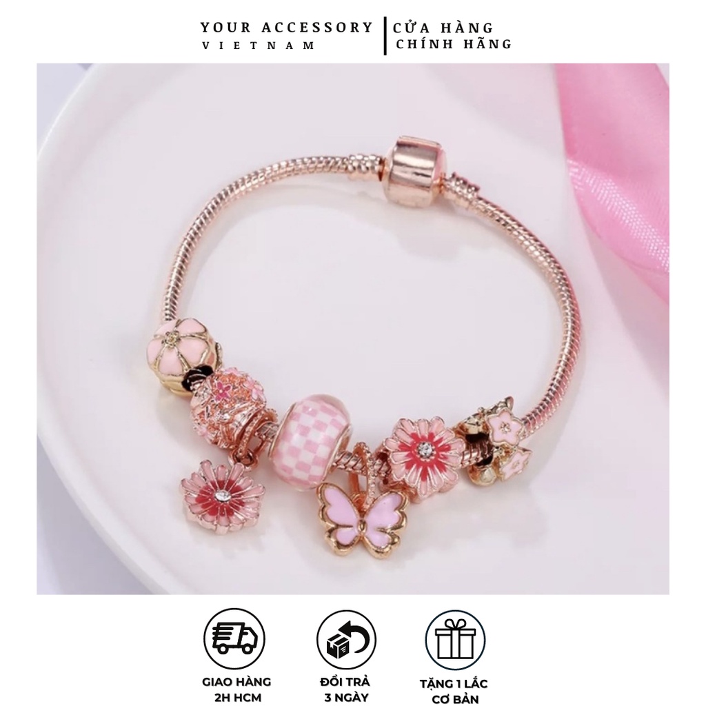 Vòng Charm mạ bạc S925 kiểu Pandora cao cấp YA44 [YOUR ACCESSORY VIETNAM]