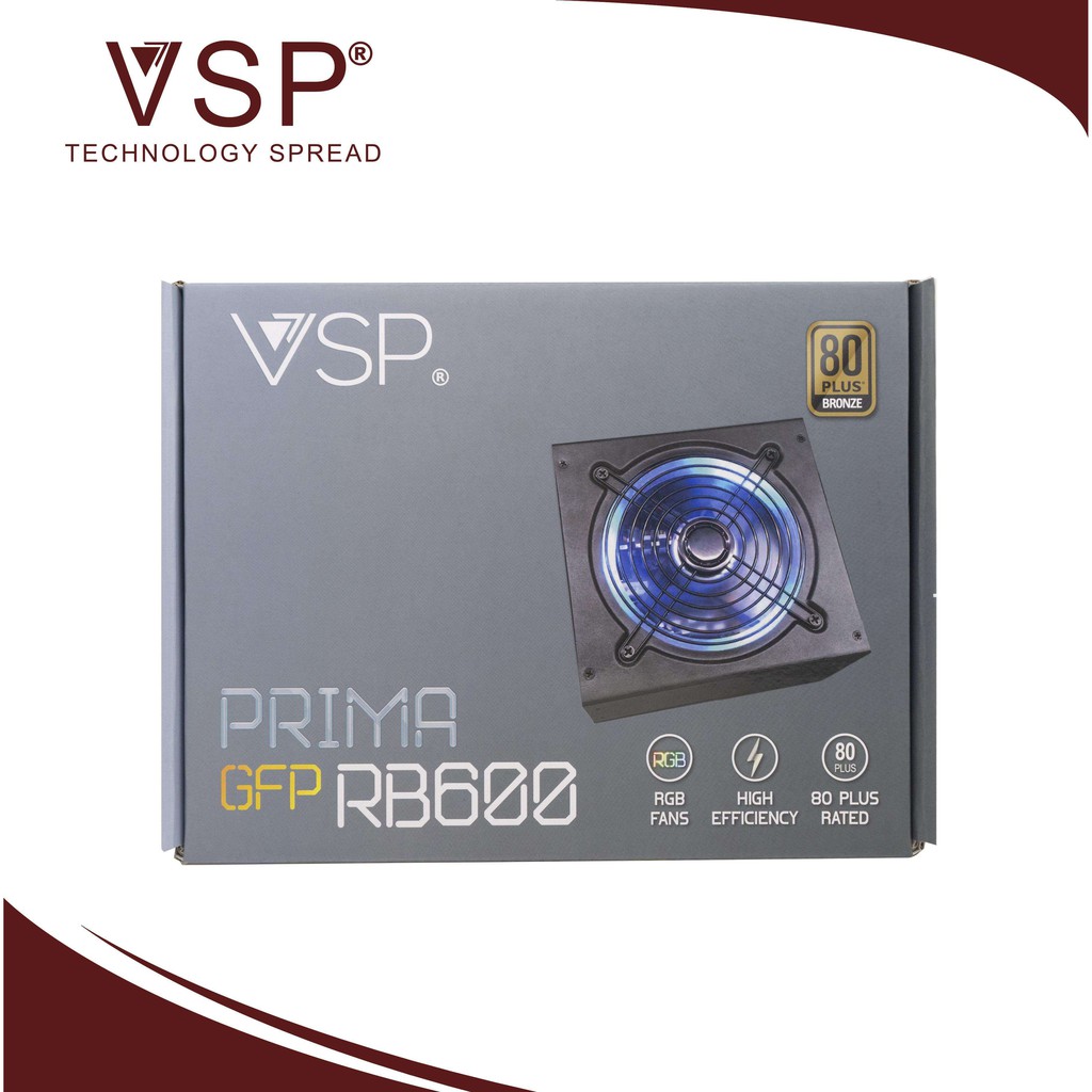 Nguồn Vision GFP-RB600-RGB 600W 700W. Vi Tính Quốc Duy