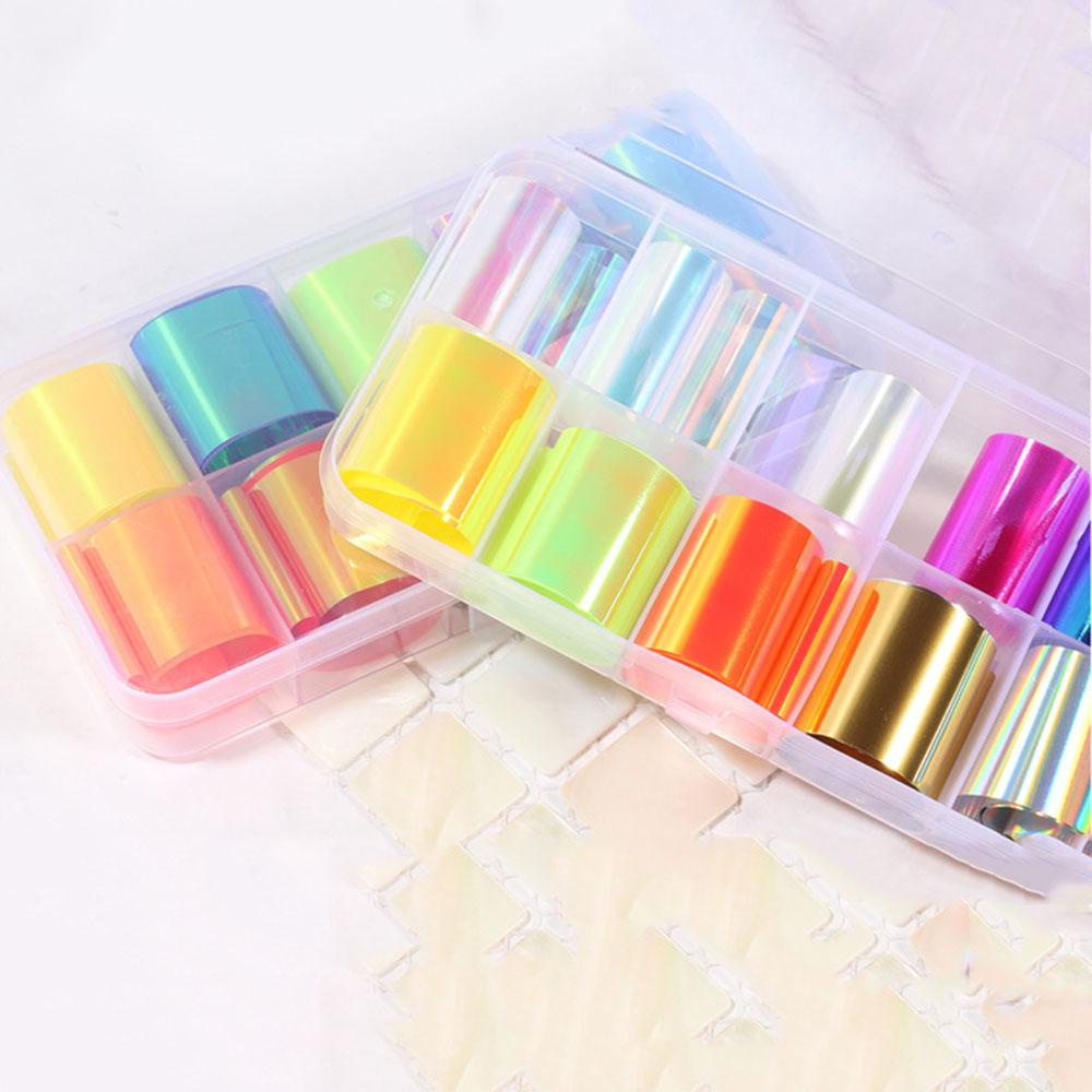 Giấy Foil Hologram 3D Lấp Lánh Chuyên Dụng Trang Trí Móng Nghệ Thuật