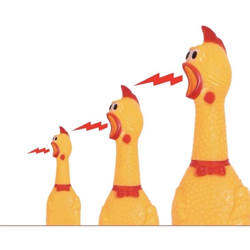 Gà la hét - Đồ chơi gà la hét cho chó mèo - Đồ chơi chó mèo kêu chíp chíp giahuypetshop