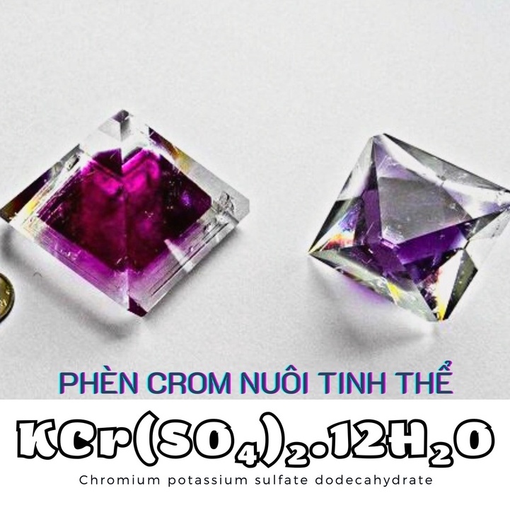 Phèn Crom tinh khiết dùng để nuôi tinh thể