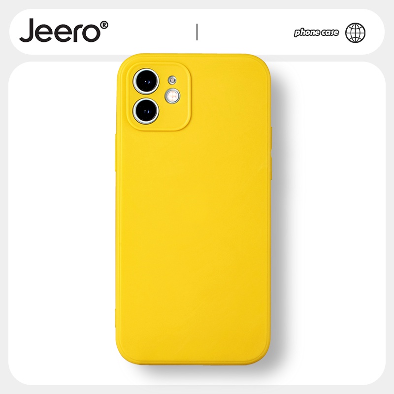 Ốp lưng JEERO silicon mềm chống bẩn chống sốc cho iphone 14 13 12 11 Pro Max SE 2020 X XR XS 8 7 ip 6S 6 Plus hff8