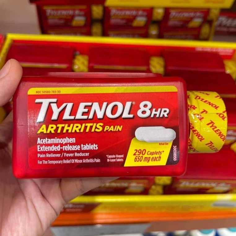 SẴN - Viên Uống TylenoI Mỹ 325 VIÊN 500MG - TY LE NOL US  290 Viên 650mg - 𝐓𝐘𝐋𝐄̂𝐍𝐎𝐋 𝐄𝐱𝐭𝐫𝐚 𝐒𝐭𝐫𝐞𝐧𝐠𝐭𝐡