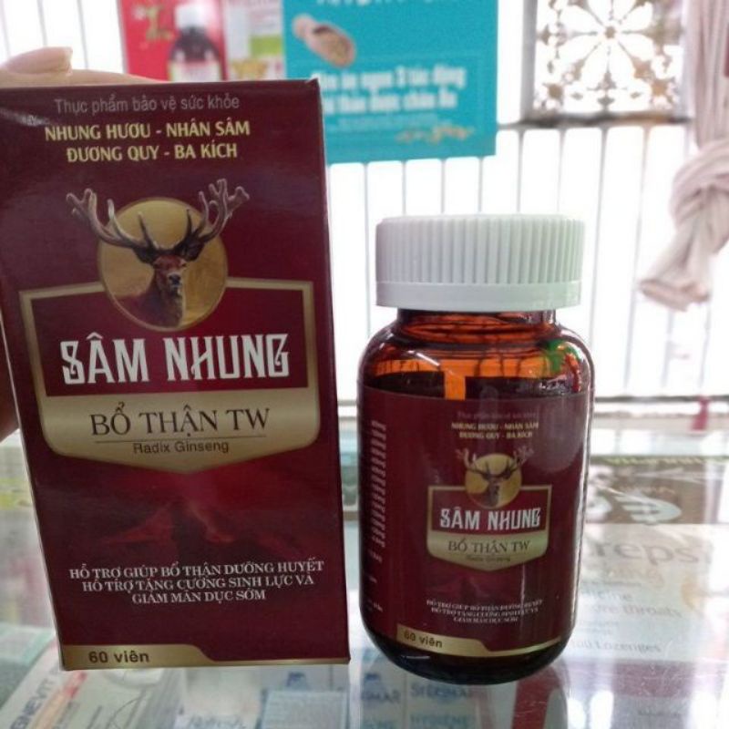 SÂM NHUNG BỔ THẬN TW3 LỌ 30 VIÊN _ SÂM NHUNG BỔ THẬN TW LỌ 60 VIÊN
