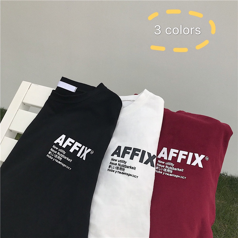 SUXI Áo Thun Tay Ngắn Dáng Rộng Phong Cách Hàn Quốc Dễ Phối Đồ Thời Trang Mùa Hè Cho Nữ