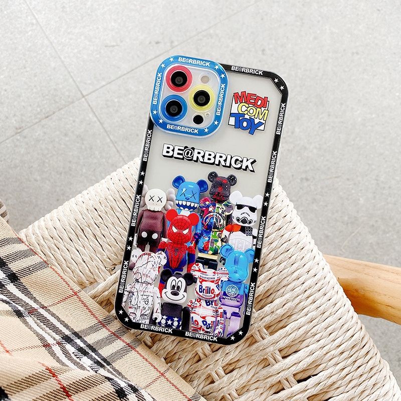 Ốp Điện Thoại In Hình Chuột Và Gấu Ngẫu Nhiên Cho iPhone 12 13 11 Pro Max X Xs Max Xr 6633