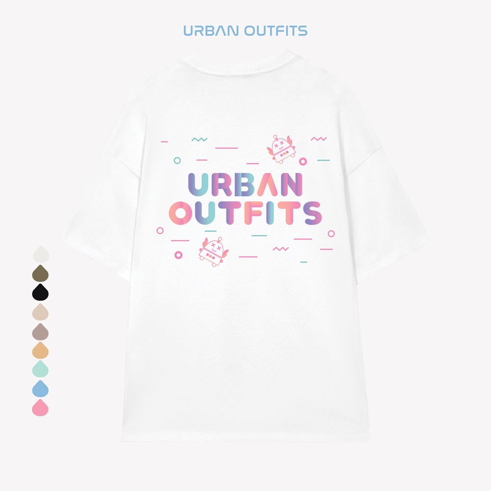Áo Thun Tay Lỡ Nữ Nam Form Rộng URBAN OUTFITS ATO30 In Bots UO Cotton 4 Chiều Local Brand Compact Cotton 250GSM
