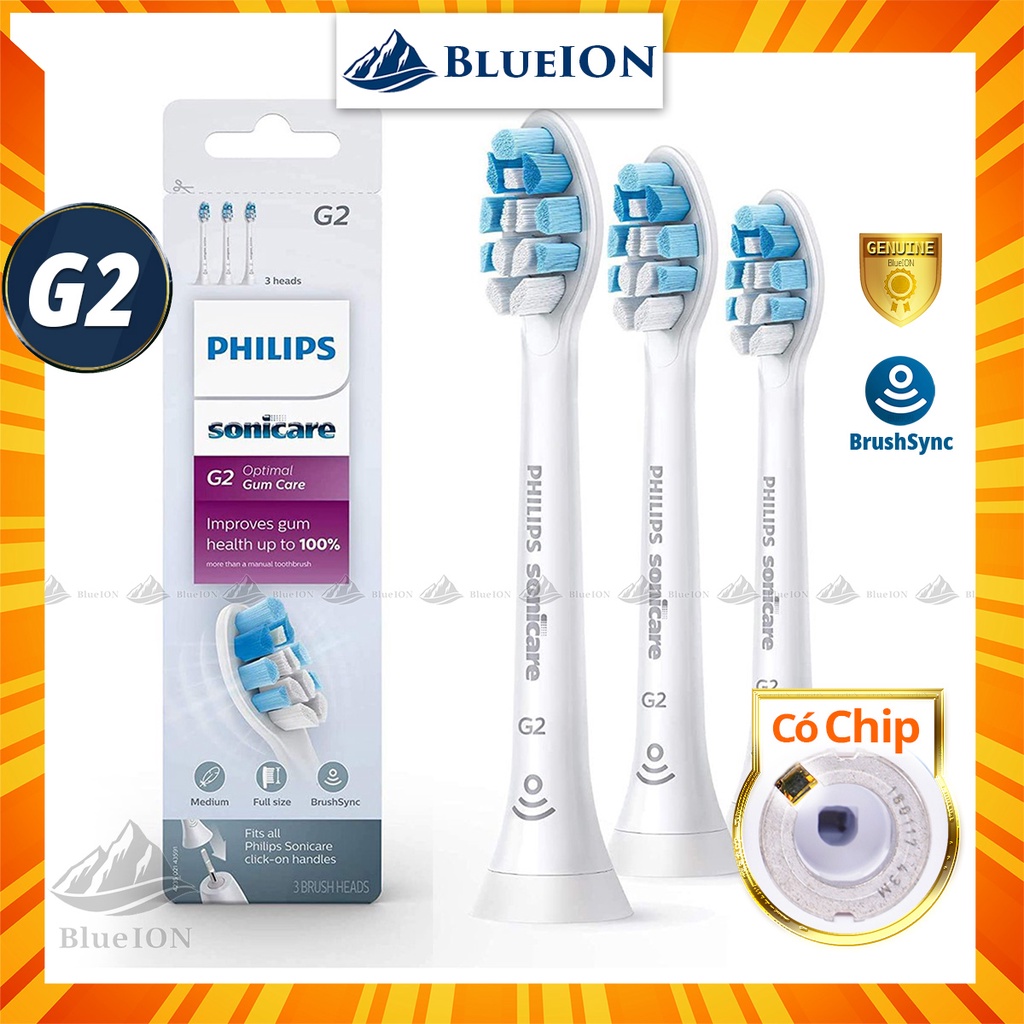 [Hàng Mỹ] Đầu bàn chải điện Philips Sonicare G2 Optimal Gum Care