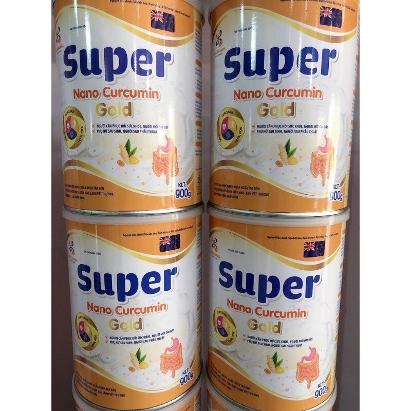 Sữa SuPer NaNo Curcumin Gold sữa nghệ lon 900g