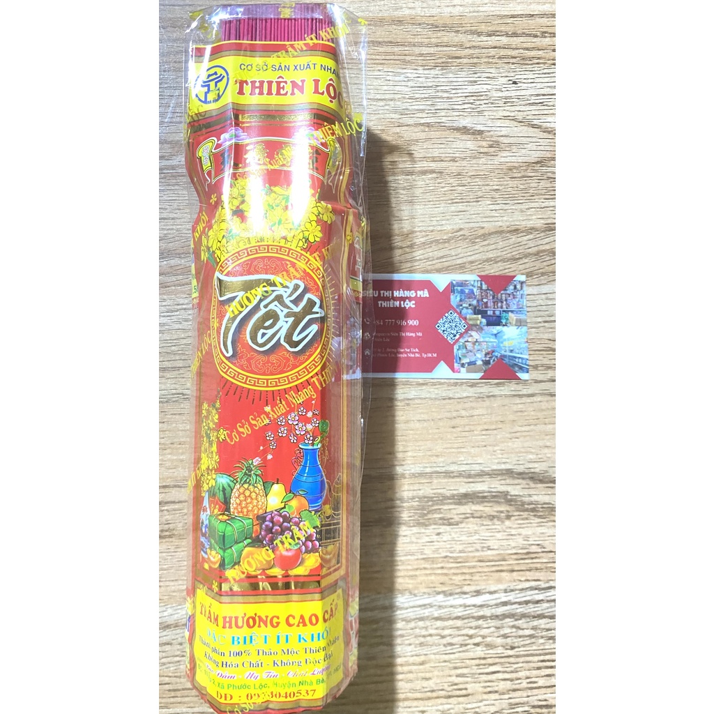 Nhang Thơm Tết Cao Cấp Bó Trung- 3-4 Tấc Gói 500 Cây - Hàng Mã Thiên Lộc