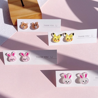  Hoa Tai Hình Gấu/ Thỏ Dễ Thương Cho Nữ