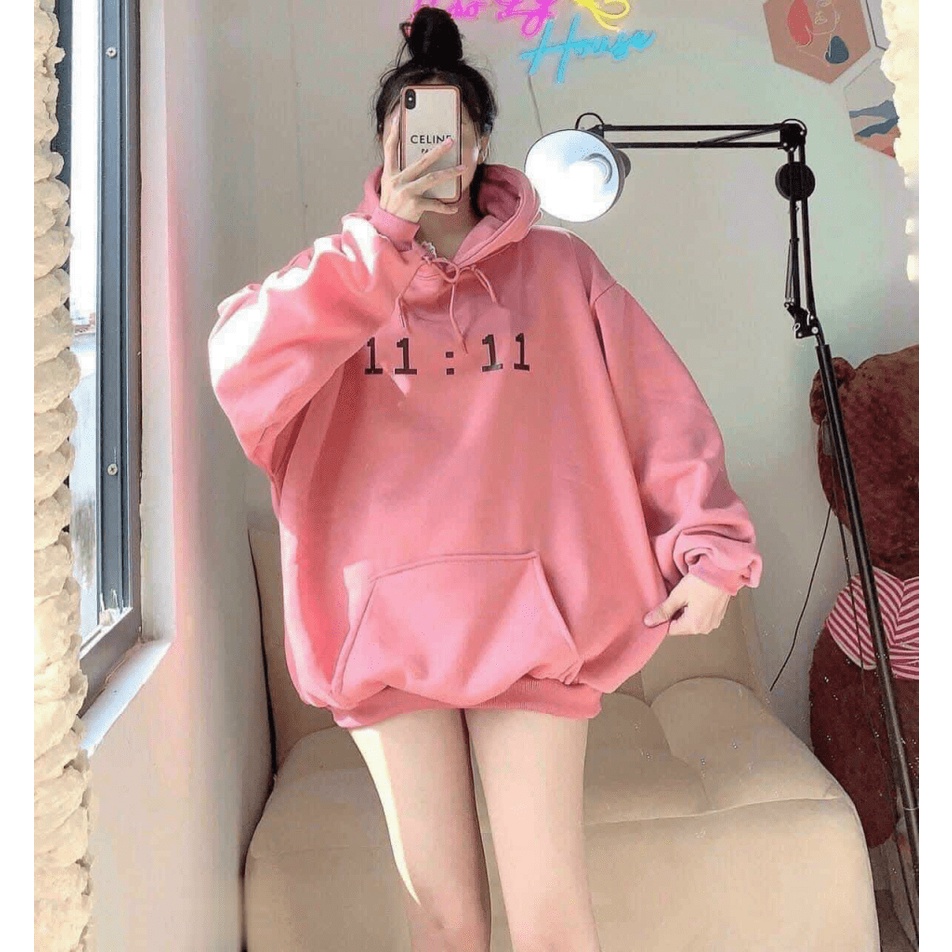 (Free Ship) Áo Khoác  - Áo Khoác Chống Nắng - Áo Khoác Sweater Nữ kIỂU Chui Đầu Form Thụng Đáng yêu 11:11 h.h.p