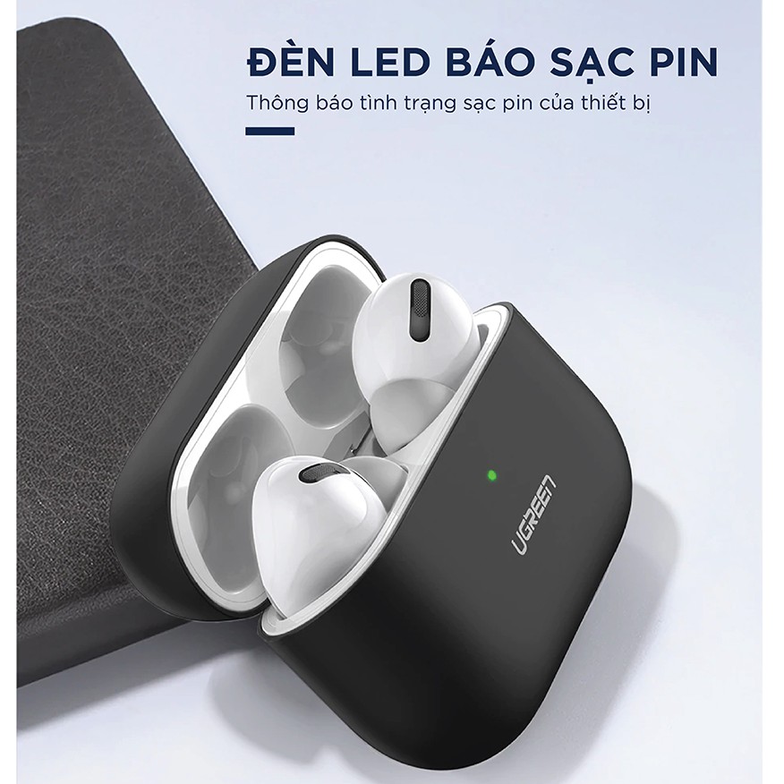 Hộp đựng bảo vệ chuyên dụng cho tai nghe Airpods Pro hỗ trợ sạc dây và không dây UGREEN LP324 80513