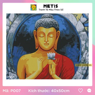 Tranh Tô Màu Theo Số Tranh Vẽ Phật Treo Tường Ý Nghĩa Dễ Tô METIS P007