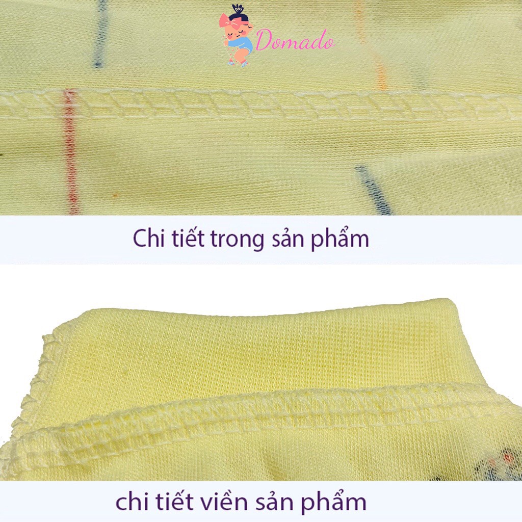 Quần dài quần chục cotton bo gấu cạp thường họa tiết nhỏ xinh đáng yêu cho bé trai bé gái DOMADO