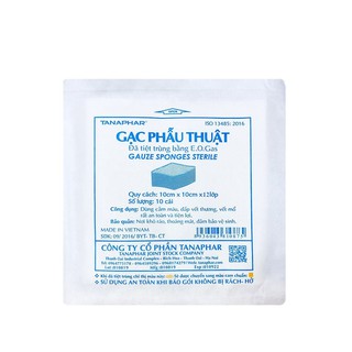 Gạc phẫu thuật Tanaphar (combo 10 túi)
