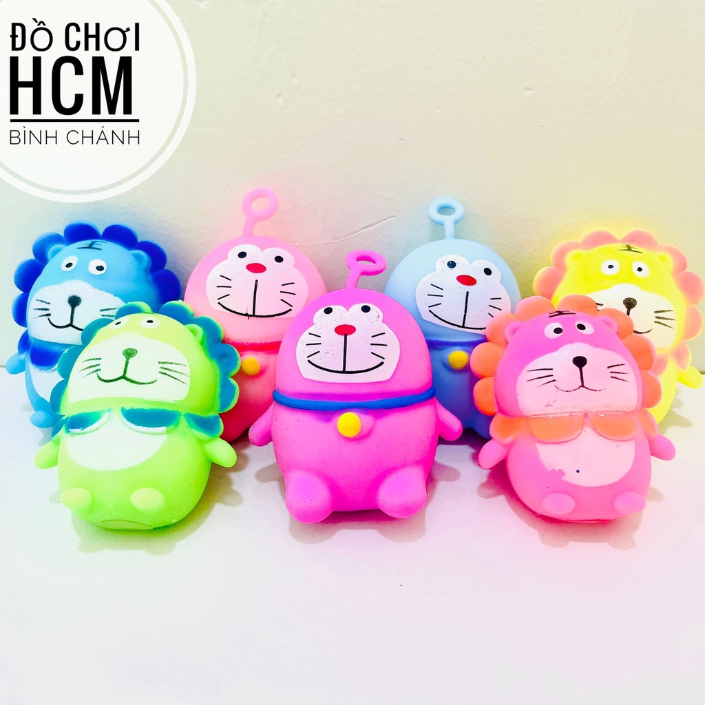 Đồ chơi trẻ em Squishy Mochi bóp mềm giúp giảm stress, giảm căng thẳng hình doremon, sư tử vui nhộn cho bé pop mềm