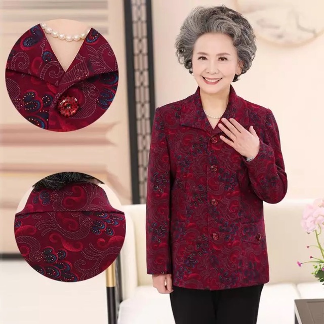 ( Sale ) Áo Vest Nhung Nữ Trung Niên