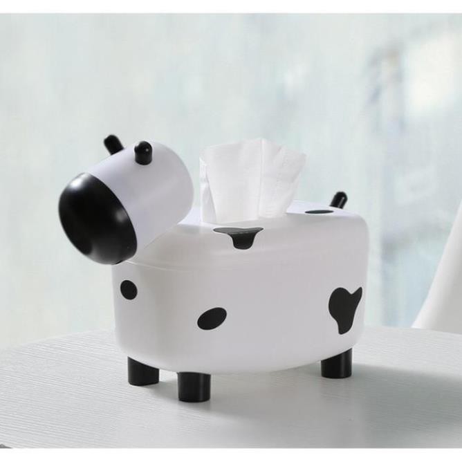 Con Bò Sữa Đựng Khăn Giấy Ăn Và Đựng Tăm Kết Hợp 2in1