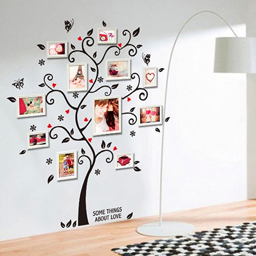 Bình Nước BK Kiểu Dáng Đơn Giản Hiện Đại✿Miếng Dán Tường Hình Cây Khung Ảnh Gia Đình