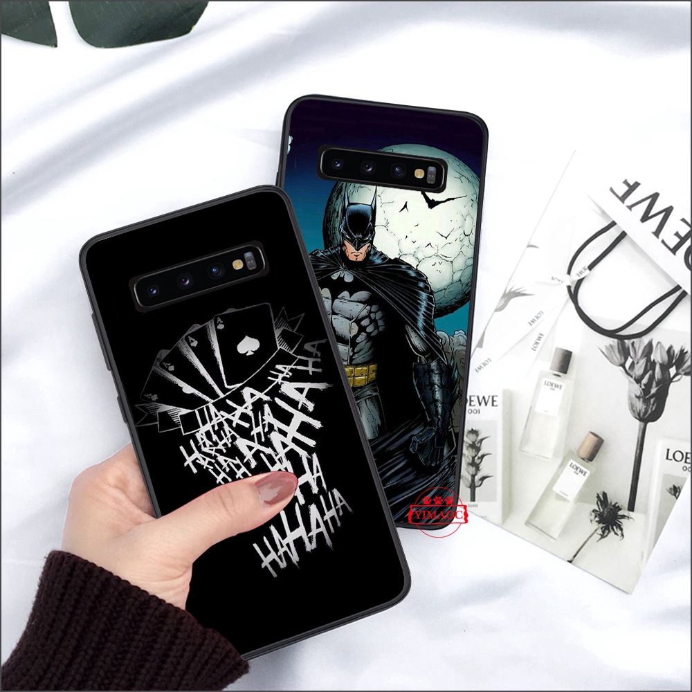 Ốp Lưng Mềm In Hình Logo Batman Cho Samsung S6 S7 Edge S8 S9 S10 Plus S10e 51c