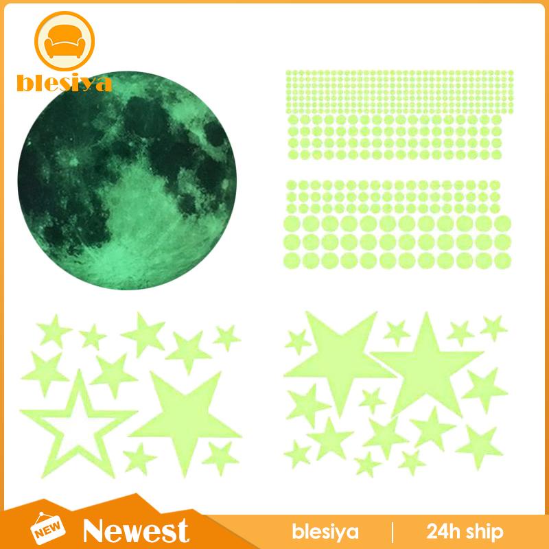 [Blesiya] 435 Miếng Dán Tường Hình Ngôi Sao Dạ Quang