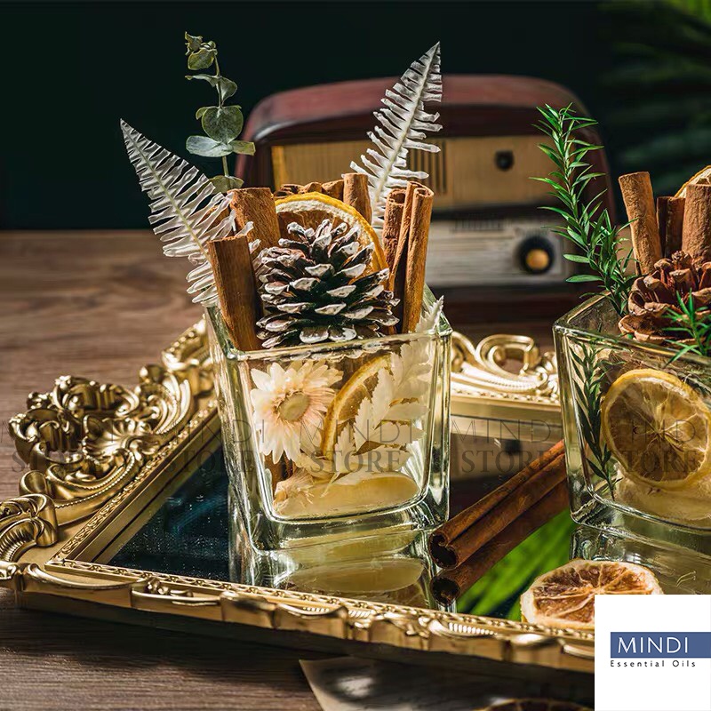 Ly Nguyên Liệu Khô Khuếch Tán Tinh Dầu Thơm Phòng Không Có Tấm Lót Decor Vintage - MINDI STORE