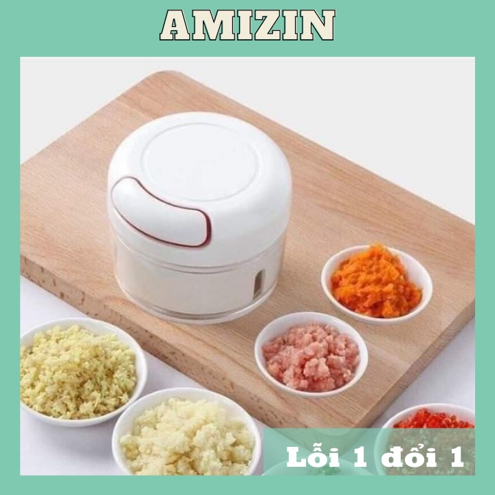 Máy xay tỏi ớt mini AMIZIN Máy say tỏi ớt cầm tay gọn nhẹ chạy cơ bền bỉ