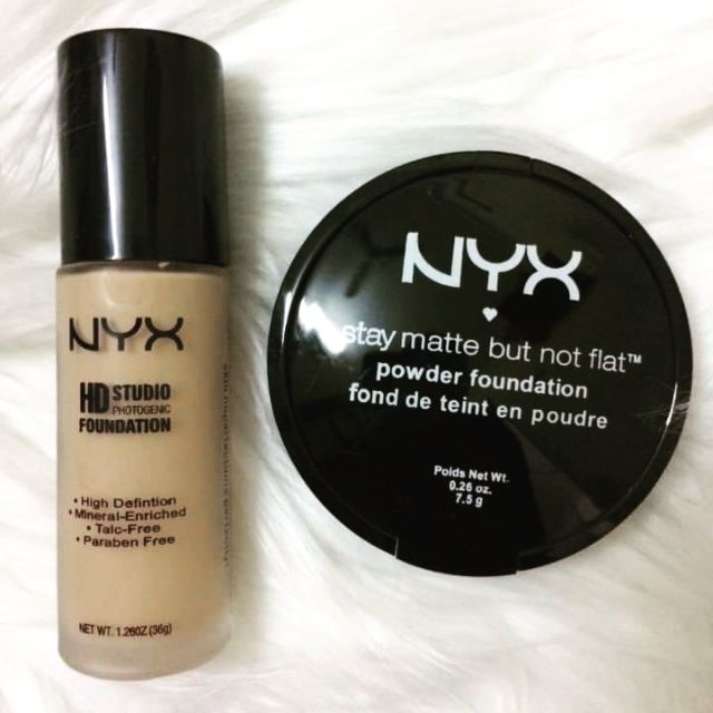 Combo kem nền và phấn Nyx Mỹ