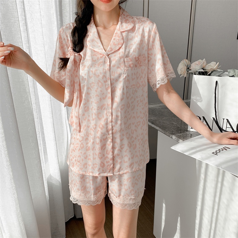 Bộ Đồ Ngủ Mặc Nhà 3 Món Bằng Lụa Lạnh Tay Ngắn Kích Thước Lớn Thời Trang Mùa Hè Hàng Mới Dành Cho Bạn Nữ