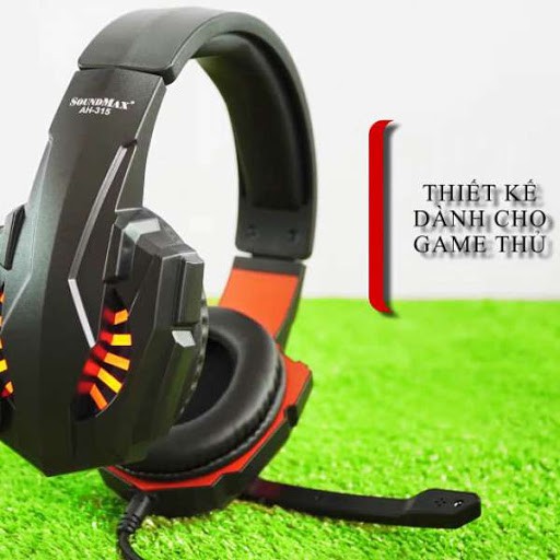 Tai Nghe Gaming Chụp Tai SoundMax AH-315 Led - Hàng Chính Hãng