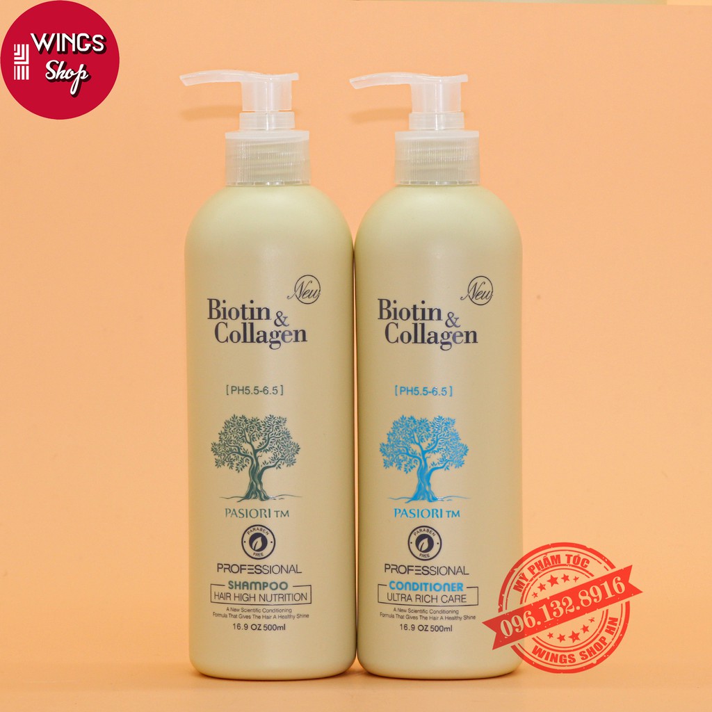 🛑FreeShip🛑Cặp Dầu Gội Xả Biotin Collagen Trắng 1000ml | Giảm Rụng Tóc,Phục Hồi Tóc Khô Xơ, Hư Tổn | Hàng Chính Hãng | BigBuy360 - bigbuy360.vn
