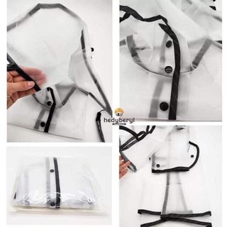 Áo mưa trong suốt cho bé