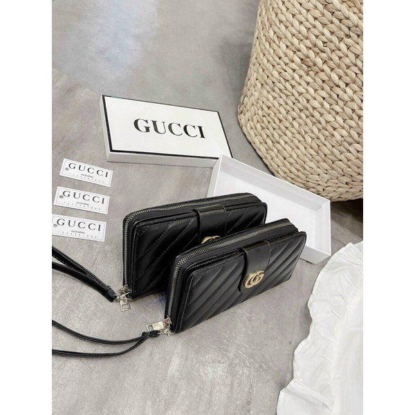 [Fullbox] Ví dài nữ gucci cầm tay da mềm nhiều ngăn