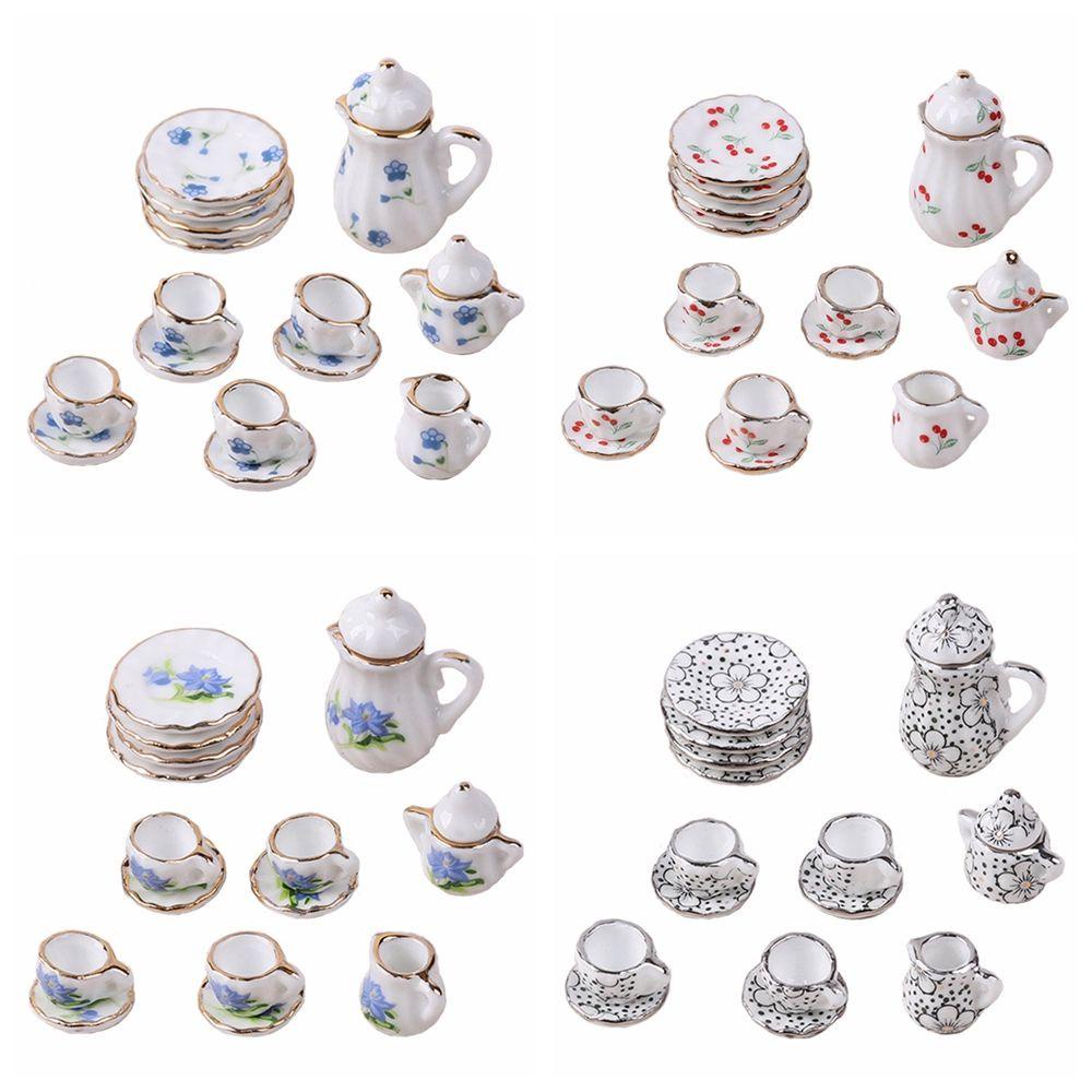 Set 15 Ấm Trà Bằng Nhựa Màu Sắc Cầu Vồng Xinh Xắn Dùng Để Trang Trí Nhà Búp Bê