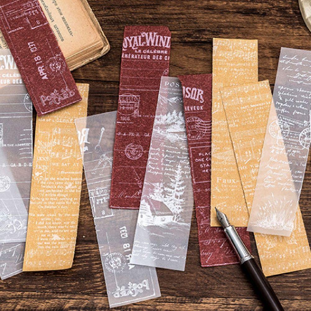 AUGUSTINA Giấy Note Thủ Công DIY Phong Cách Retro Đa Ứng Dụng