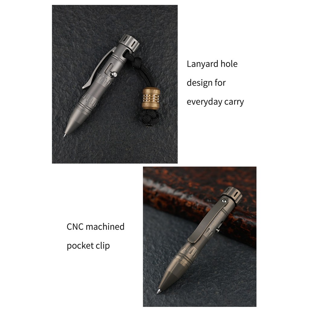 Bút titanium MecArmy TPX10 đầu có spiner