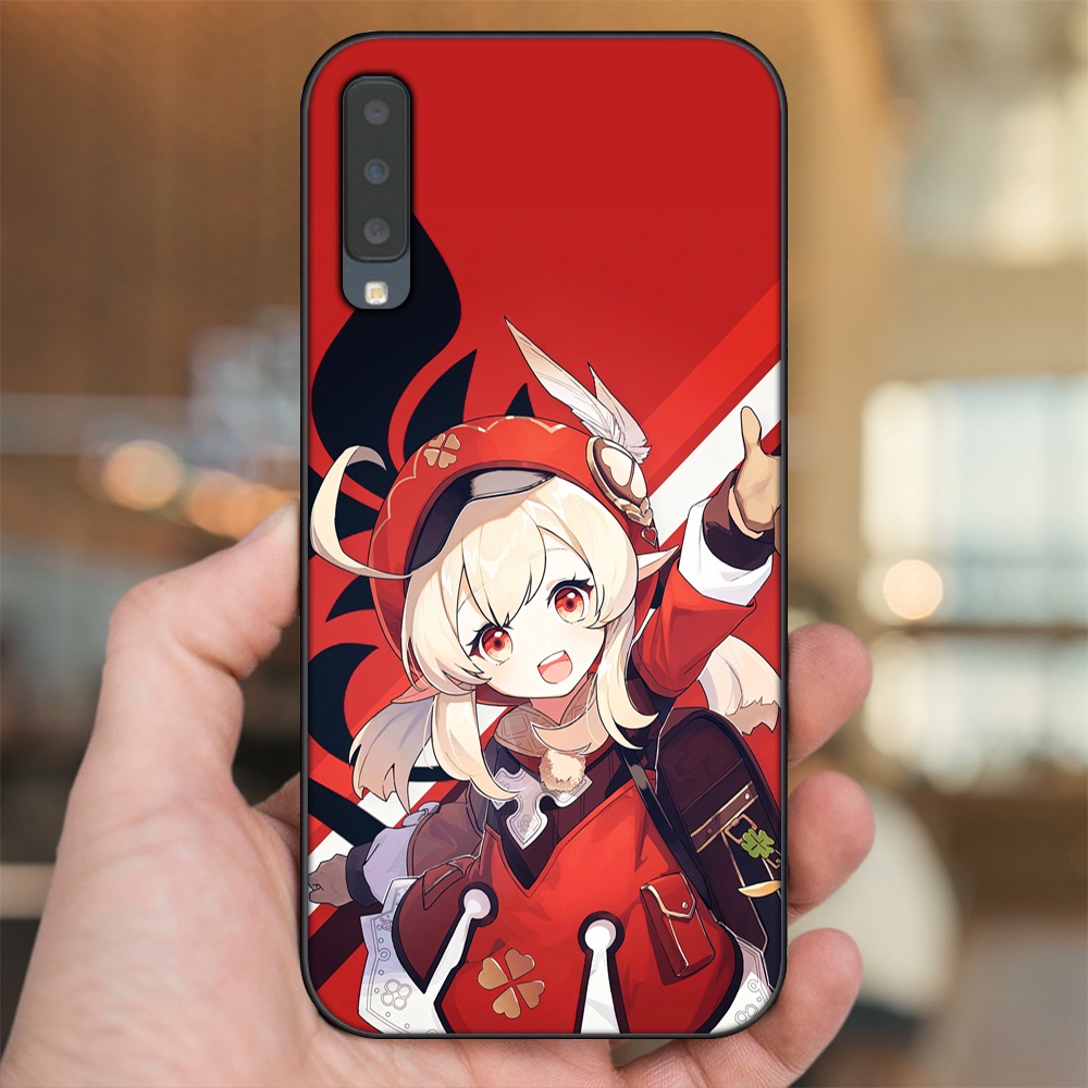 Ốp lưng Samsung A7 2018 viền đen in hình Klee Genshin Impact