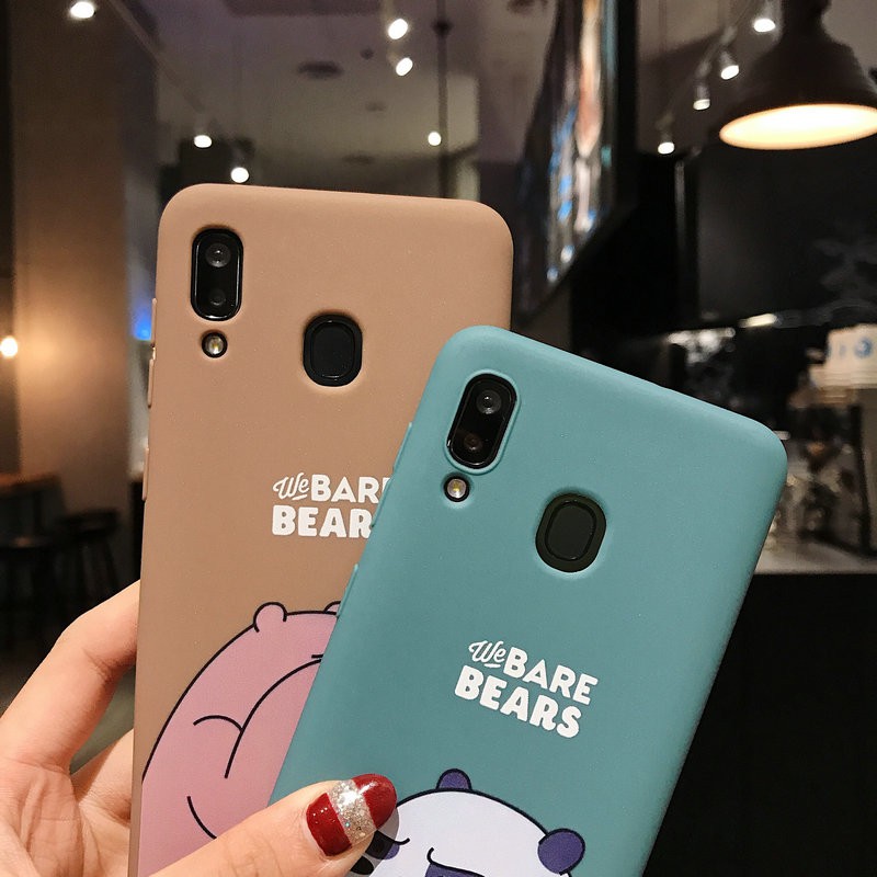 Ốp lưng Samsung J8 J6 J6+ J5 J4+ J2 A02 A9 A6 A6+ M31 M30S M21 M20 Note 9 8 S10 S10+ Plus Pro Prime 2018 Cartoon Cute Bear Soft Case